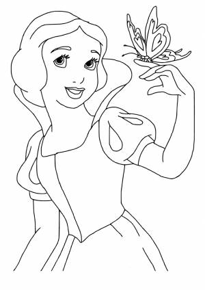 Раскраски для девочек принцессы Диснея 46 штук