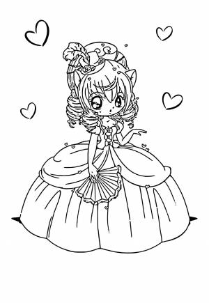 Раскраска Аниме Принцесса