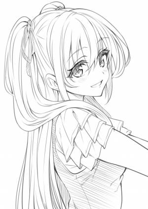 Раскраски для срисовки аниме