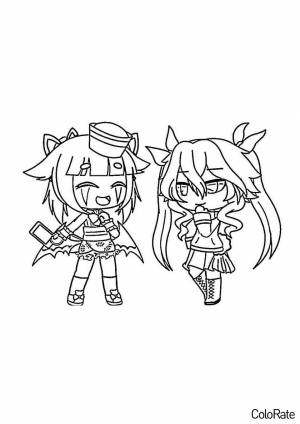 Раскраска Милашки Gacha Life