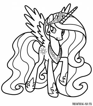 Распечатать раскраски Май Литл Пони