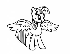 Раскраска Май Литл Пони