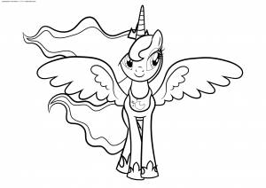 Раскраска Принцесса Луна