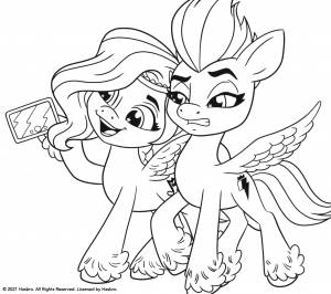 Раскраски санни пони новое поколение