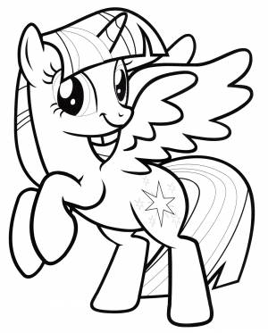 Раскраска Сумеречная искорка