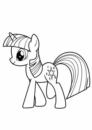 Сумеречная Искорка раскраски