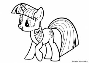 DataLife Engine > Версия для печати > Раскраски май литл пони принцесса искорка