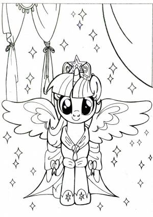 DataLife Engine > Версия для печати > Раскраски май литл пони принцесса искорка
