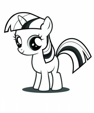 Раскраска пони Искорка из Май Литл Пони