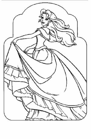 Раскраски Раскраска Принцессы Принцессы Антистресс
