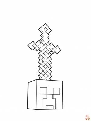 Minecraft Раскраски