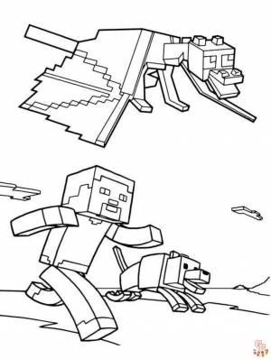 Minecraft Раскраски