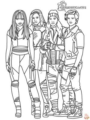 Descendants Раскраски