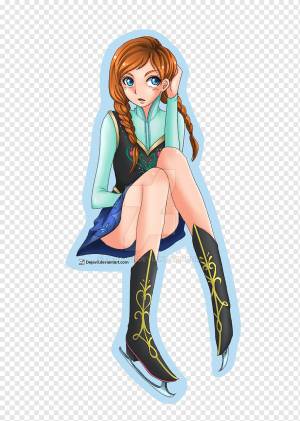 Эльза Анна Аниме Катание на коньках, коньки, Принцесса Диснея, вымышленный персонаж, мультфильм png