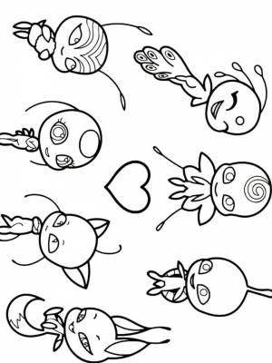 Раскраска Квами  в формате  онлайн