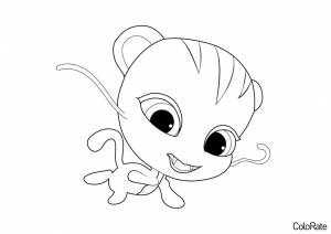 Раскраска Квами усиления Роарр