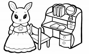 Раскраски Зайка принцесса