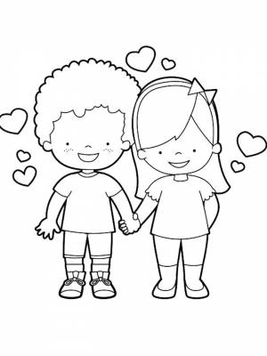 Раскраски Любовь   в формате