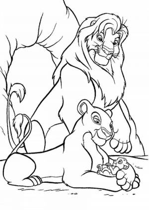 Раскраски Льва из короля льва