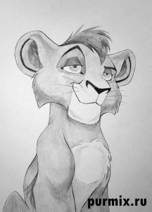 Как нарисовать Кову из Король лев 2