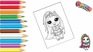 Coloring Poopsie Surprise Unicorn