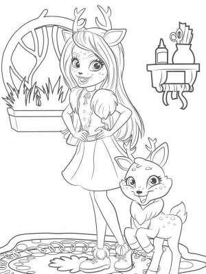 Раскраска Энчантималс   в формате