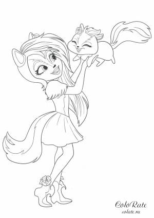 Раскраска Сейдж Скунси и Кейпер