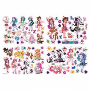 Раскраска Эгмонт Enchantimals многоразовые наклейки и стикер-постер