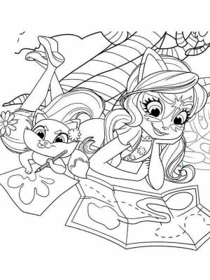 Раскраска Энчантималс   в формате