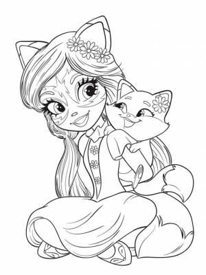 Раскраска Энчантималс   в формате