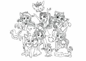 раскраски Энчантималс