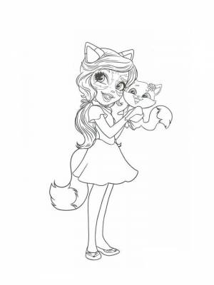 Раскраска Энчантималс   в формате