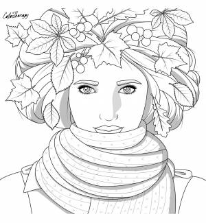 Девушка осень лицо раскраска