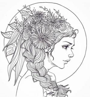 Девушка осень лицо раскраска