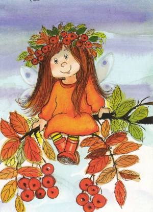 Рисунки на тему Девушка-осень для детей