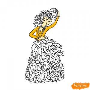 Как нарисовать девушку осень поэтапно 8 уроков