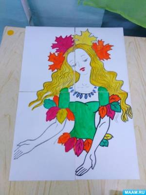 Мастер-класс «Как нарисовать девушку Осень»