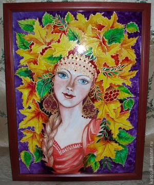 Картина «Девушка-Осень»