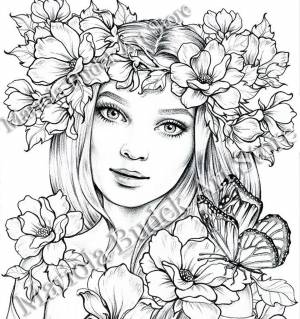 Шаблон лица осени