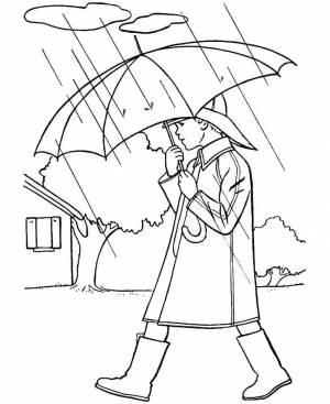 Раскраски Девочка, Раскраска Девочка с цветами осень