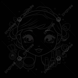 рисунок макияж девушка раскраска с макияжем контур эскиз вектор PNG , рисунок крыла, девушка рисует, рисунок кольца PNG картинки и пнг рисунок для й загрузки