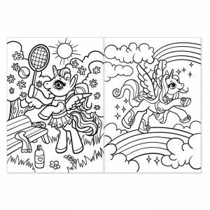 Раскраски для девочек набор «Пони», 4 шт