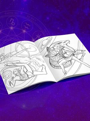Раскраска Зодиак художественная гимнастика