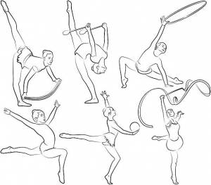 гимнастика раскраски на тему спорт раскраски гимнастика