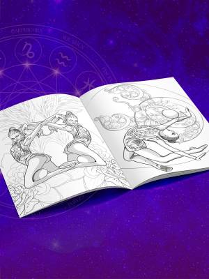 Раскраска Зодиак художественная гимнастика