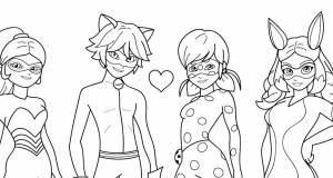 Раскраски друзья маринетт