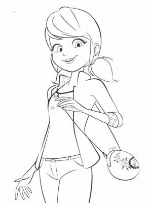 Раскраска Маринет   в формате