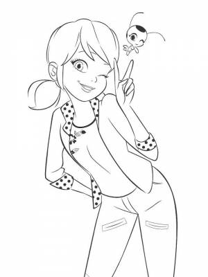 Раскраска Маринет   в формате