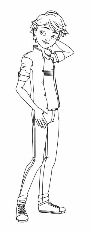 Маринет раскраска