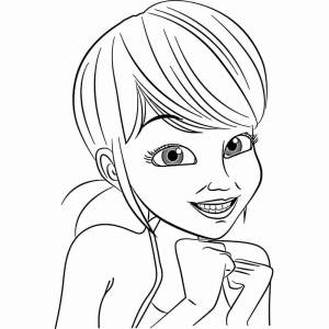 Маринет раскраска